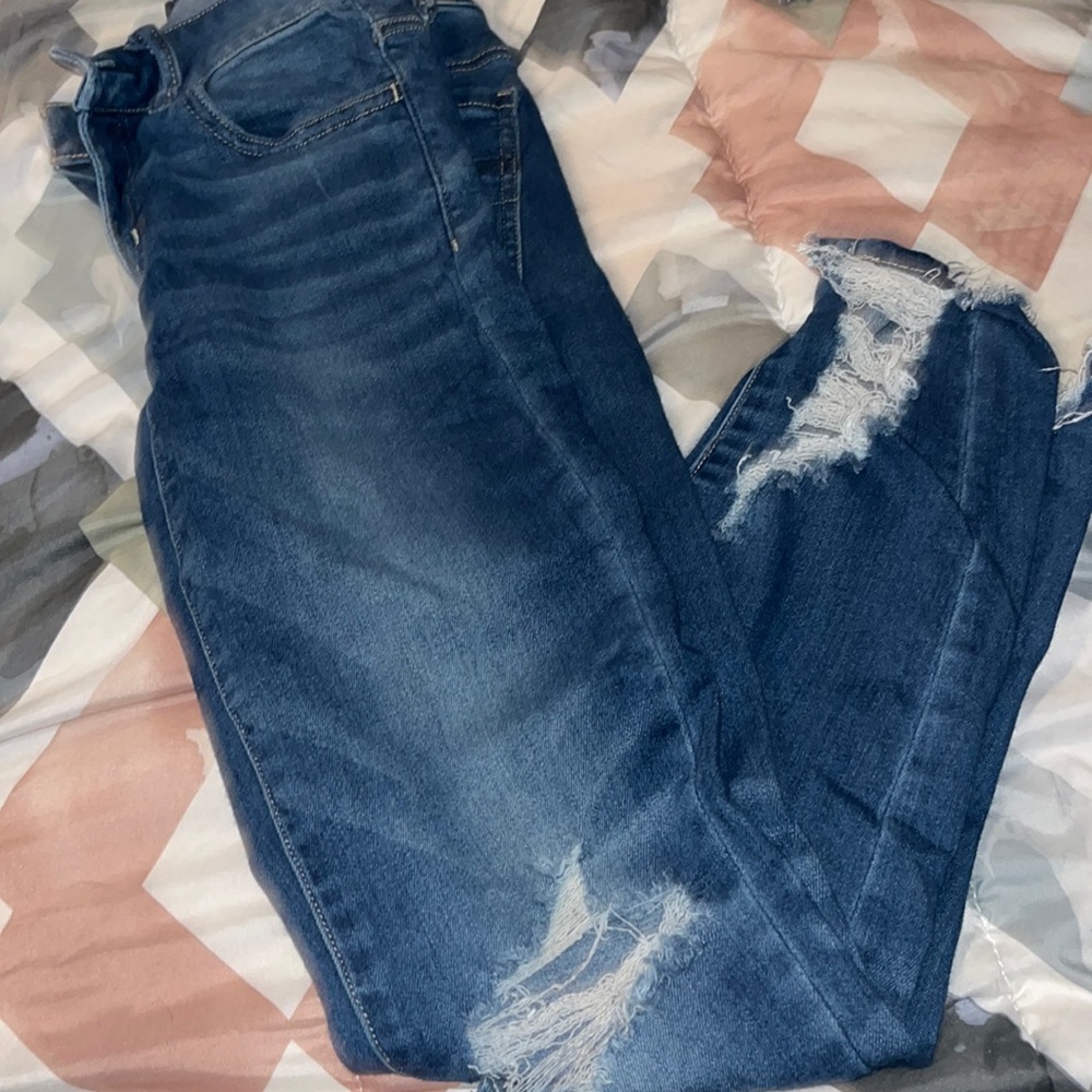 Distressed jeans